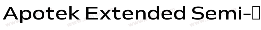 Apotek Extended Semi字体转换